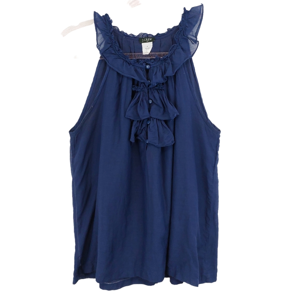 J. Crew Silk Ruffle Blouse